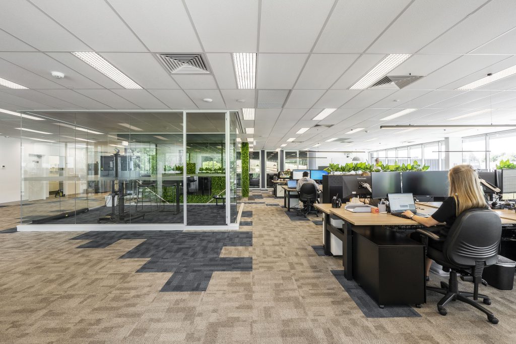 Example of a modern office fitout 